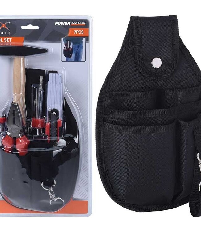 Gereedschapsgordel gevuld - 7 delig