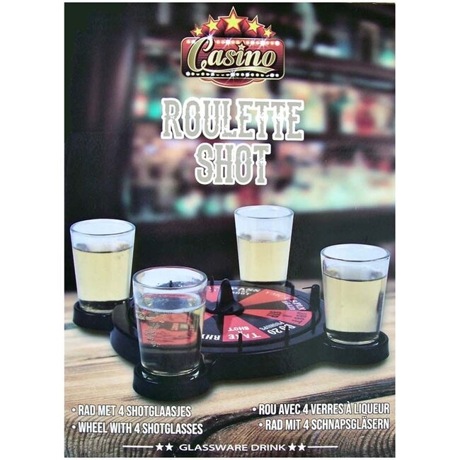 Roulette + 4 Shots - Trinkspiel