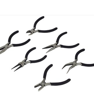 Brüder Mannesmann Zelf-openende precisie tangenset - 6-delig