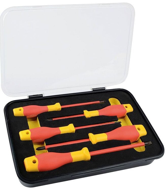 Brüder Mannesmann  VDE 5 delige schroevendraaierset in cassette