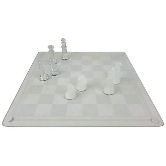 Glass Game Set (3-in-1) - Chess, Backgammon, Checkers