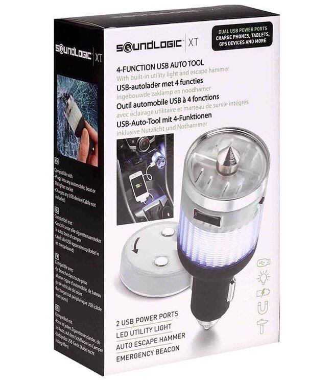 USB-autolader met 4 funkties