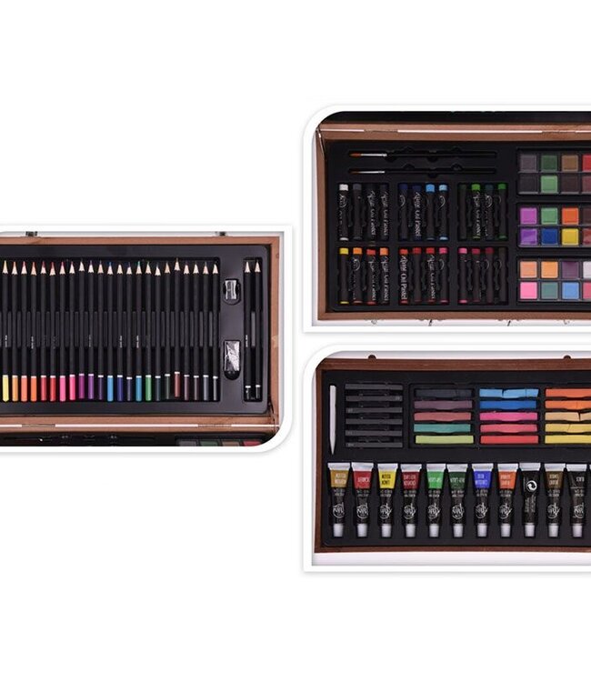 Teken- en schilderset - 112-delig