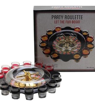 Party Roulette met 12 shotglaasjes