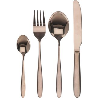 Excellent Houseware Besteckset - 16-teilig - Kupferfarben