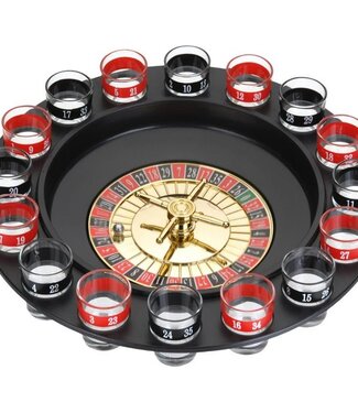 Roulette Drankspel - 16 shotglaajes