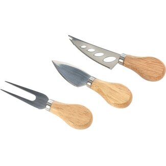 Excellent Houseware Kaasmesjes - set van 3 stuks