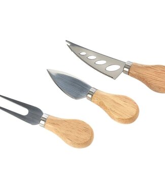 Excellent Houseware Kaasmesjes - set van 3 stuks