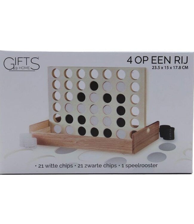 Vier op een Rij - Hout - Reisspel