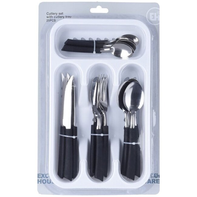 Excellent Houseware Cutlery set with cutlery tray