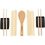 Excellent Houseware Sushi Set - Bamboe + Keramiek - voor 2 personen