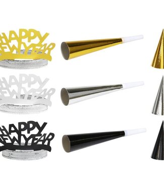 Partyset Happy New Year - 20 delig
