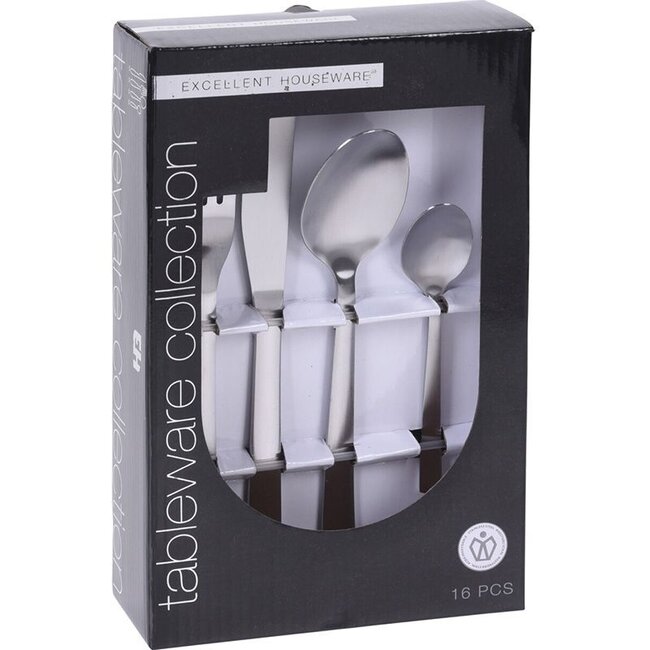 Excellent Houseware Besteckset - 16-teilig - Silber