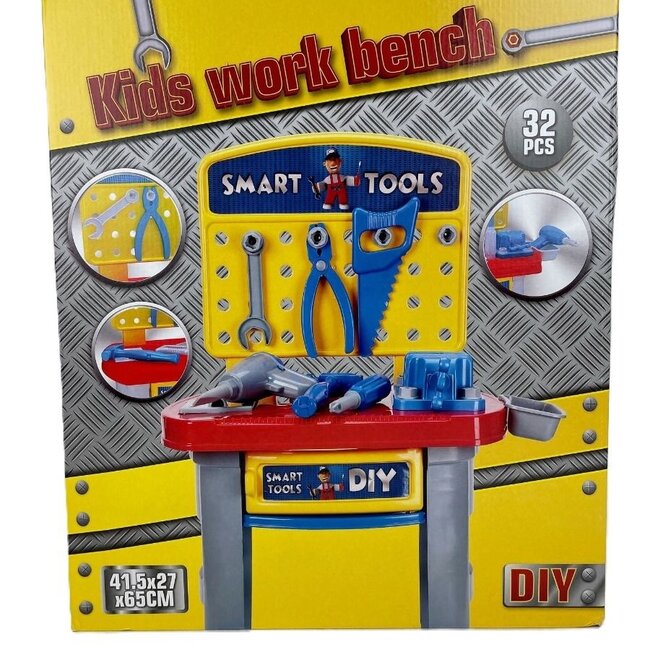 Free&Easy Kinder-Werkbank - Spielzeugwerkbank