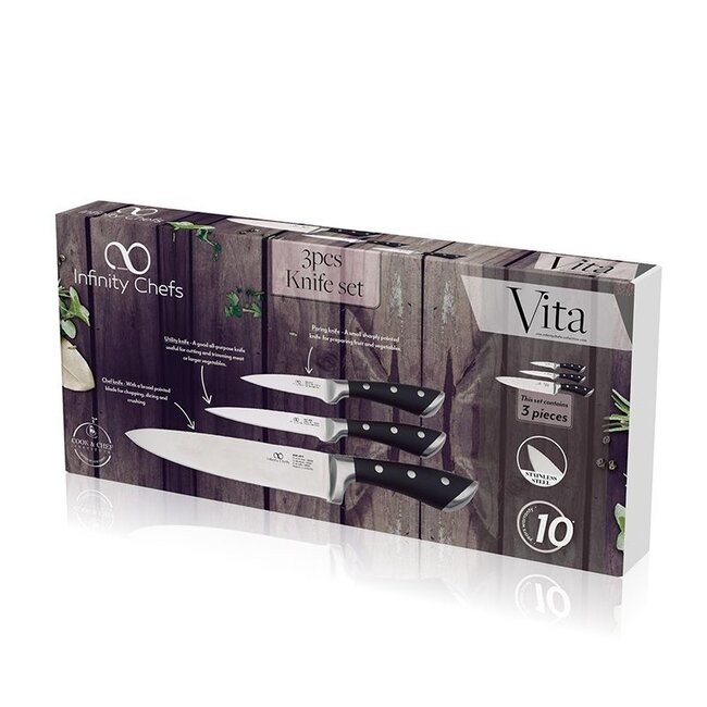 Bergner Infinity Chefs Vita Edelstahl-Messerset