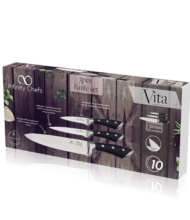 Infinity Chefs Vita Messenset - roestvrijstaal