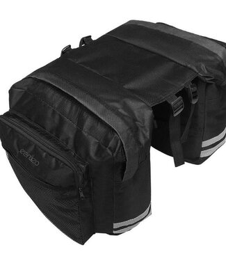 Ceruzo Dubbele Fietstas - 30 Liter - Zwart