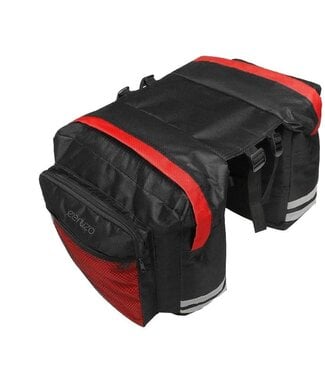 Ceruzo Dubbele Fietstas - 30 Liter - Rood