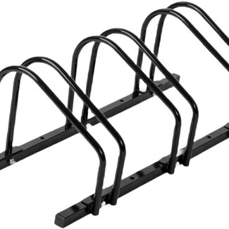 Ceruzo Fietsenrek voor 3 Fietsen - 100 cm - Vloermontage - Zwart