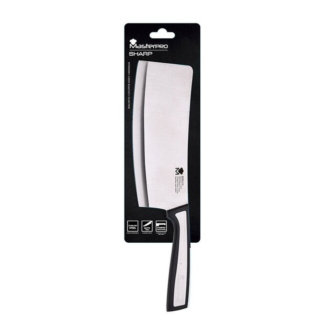 Bergner Masterpro Sharp Stainless Steel Cleaver - 17.5 cm