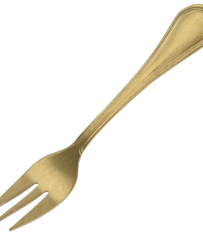 Gebaksvorkjes - 4 stuks - goudkleurig