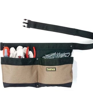 ToolPack Gereedschapshouder met 2 vakken - Spijkerschort