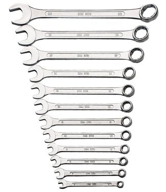 Brüder Mannesmann  Steek-ringsleutelset DIN - 12 delig
