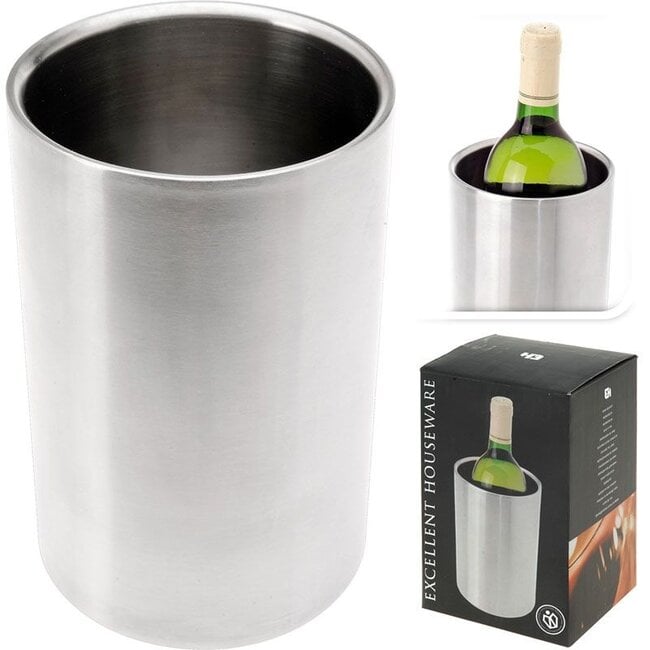 Excellent Houseware Double-Walled Stainless Steel Wine Cooler