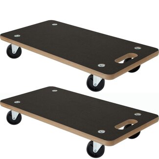 Ceruzo Möbelroller - 2 Stück - 250 kg - 59 × 29 cm