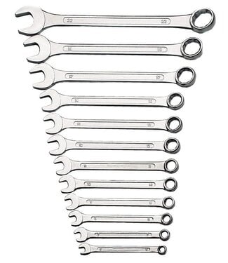 Brüder Mannesmann  Steek-ringsleutelset - 12 delig