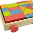 Houten Blokkenkar met 20 Blokken