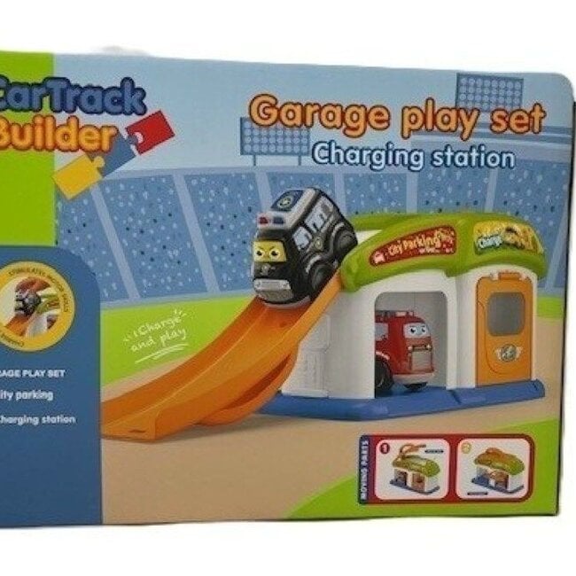 Garagen-Spielset mit Auto - 24 × 12 × 18,5 cm