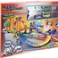 Car track playset with launcher and 4 cars