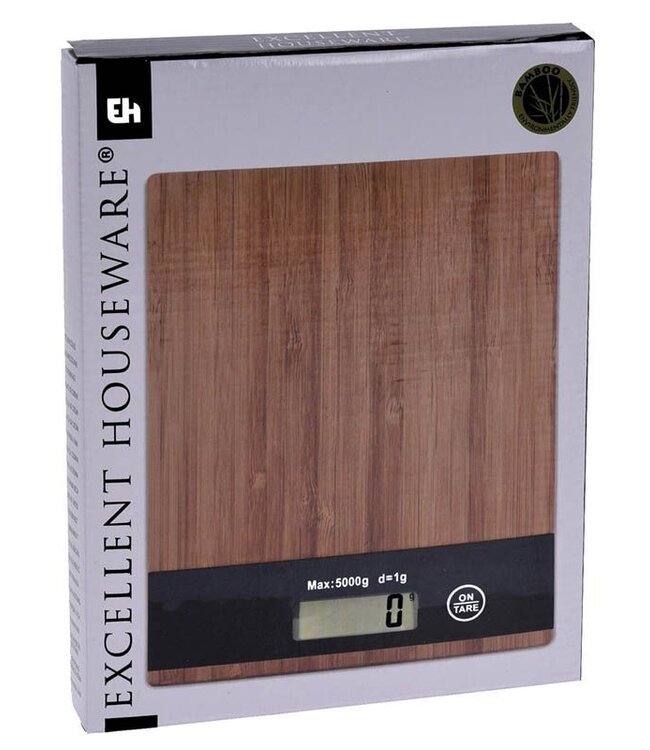 Digitale Keukenweegschaal - bamboe