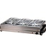 Buffetwarmer met warmhoudplaat 300W