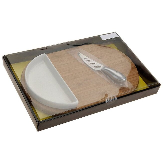 Kaasplank (30x19.5) met bakje en mes