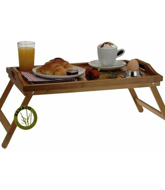 Excellent Houseware Bamboe dienblad voor op bed - 50x30cm