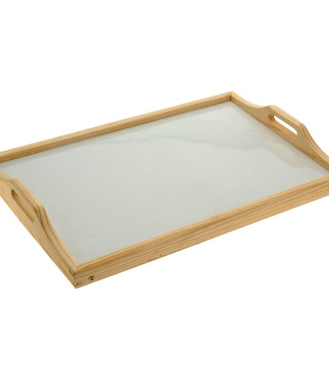 Houten dienblad voor op bed