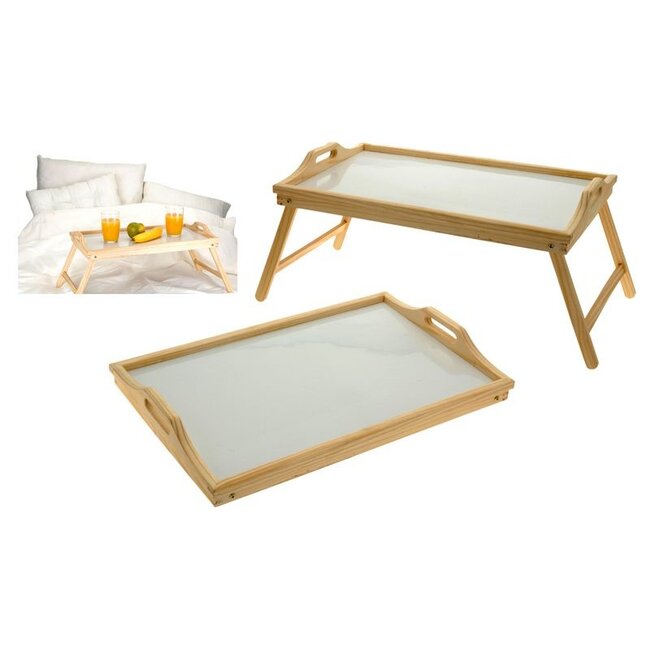 Home&Styling Wooden tray for the bed