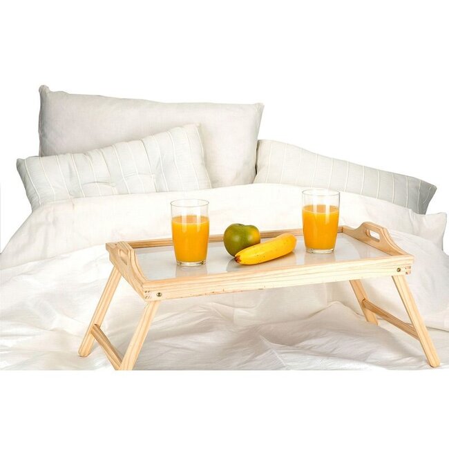 Home&Styling Wooden tray for the bed