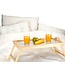 Houten dienblad voor op bed