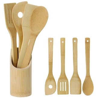 Excellent Houseware Bamboo Kitchenware - wooden spatulas