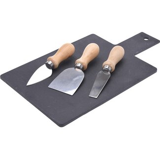 Schiefer-Käseplatte mit 3