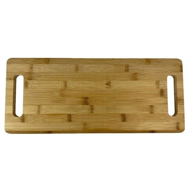 Cuisine Performance Klappbares Bambus-Servierbrett - Tapasbrett und Frühstückstisch - 48 × 20 cm