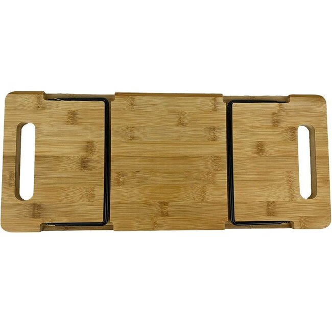 Cuisine Performance Klappbares Bambus-Servierbrett - Tapasbrett und Frühstückstisch - 48 × 20 cm
