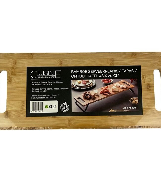 Bamboe uitklapbare Serveerplank - tapas - ontbijttafel 48x20cm