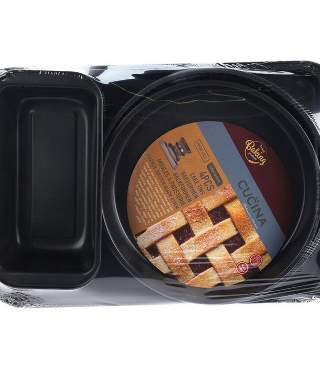 Bakvormen Set - 4 delig - Diverse Maten