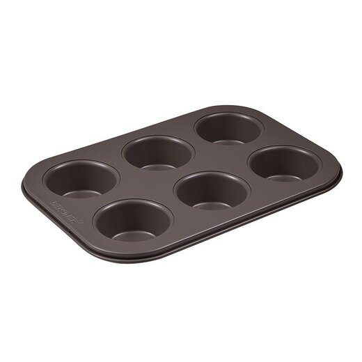Bergner Muffinbakvormen Lovers – 6 vakken – Set van 2