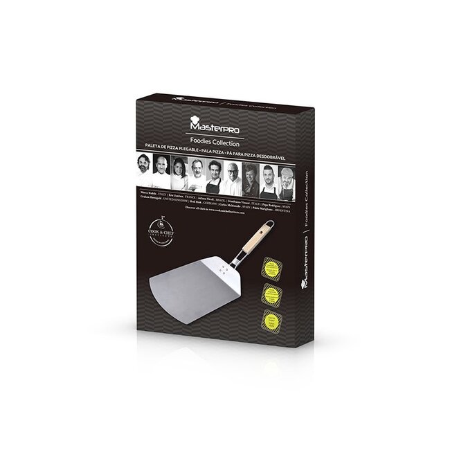Bergner Masterpro Klappbarer Edelstahl-Pizzaschieber