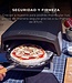 Masterpro Pizzaschep XL - voor oven en BBQ - Ø30 x 87cm - met afneembaar handvat - RVS
